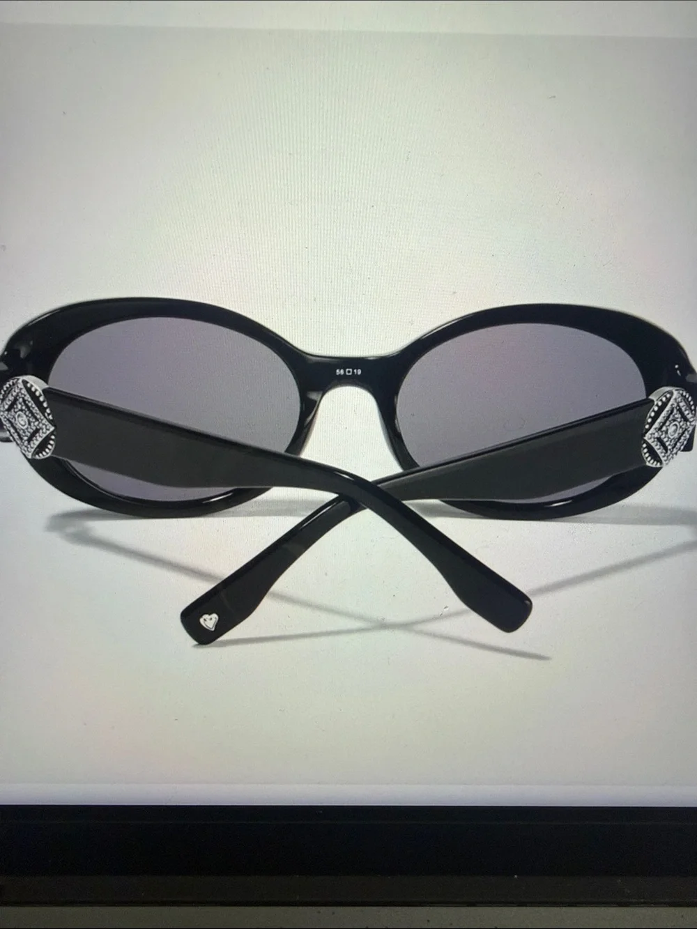 😎🆕 Brighton ILLUMINA Black Crystal Accent Women's Sunglasses NWT $168